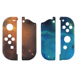 Soft Touch Gold Nebula Front + Back Shells for Nintendo Switch Joycon & OLED