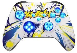 Street Graffiti Silent Modz LED Controller Trigger Stop Grips for Xbox Series XS