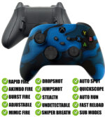 Blue Camo Modded Reflex Buttons Rapid Fire Modded Controller for Xbox Series X S