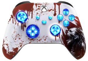 Blood Zombie Silent Modz LED Controller Trigger Stop Grips for Xbox Series XS