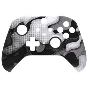 Soft Touch White Camo Front Shell compatible with Xbox Elite Series 2 Controller