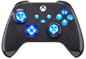Carbon Fiber Silent Modz LED Controller Trigger Stop Grips for Xbox Series XS