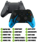 Blue Flames Modded Reflex Buttons Rapid Fire Mod Controller for Xbox Series X S