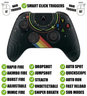 Starlight Silent Modz Smart Click Triggers Modded Controller for Xbox & PC