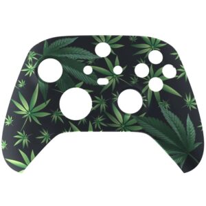 SoftTouch Weed Leaf Faceplate Shell Custom Case For Xbox Series X/S Controller