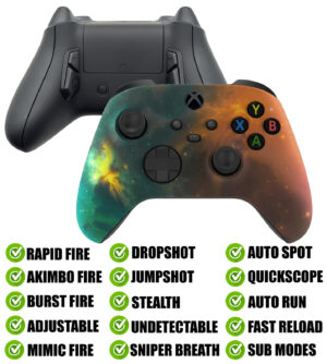 Gold Nebula Modded Reflex Buttons Rapid Fire Mod Controller for Xbox Series X S