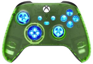 Clear Green Silent Modz LED Controller Trigger Stop Grips for Xbox Series XS One