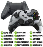 White Camo Modded Reflex Button Rapid Fire Modded Controller for Xbox Series X S