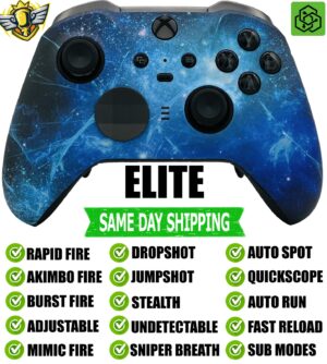 Blue Nebula Elite Series 2 Rapid Fire Modded Controller for Xbox Series X/S PC