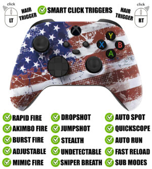 United States Silent Modz Smart Click Triggers Modded Controller for Xbox & PC