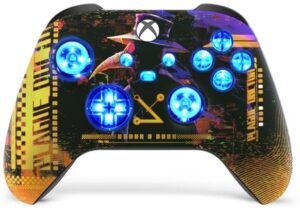 Cyber Plague Punk Silent Modz LED Controller Trigger Stop Grips for Xbox Series