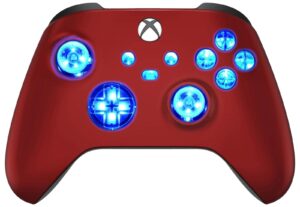 Vampire Red Silent Modz LED Controller Trigger Stop Grips for Xbox Series XS One