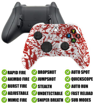 Blood Splash Modded Reflex Buttons Rapid Fire Mod Controller for Xbox Series X S
