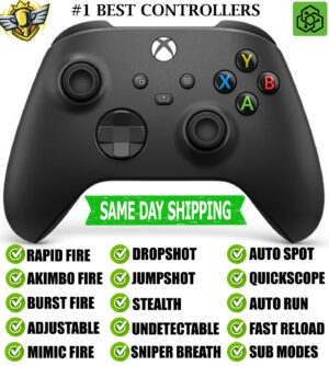 Silent Modz Best Rapid Fire Modded Controller for Xbox Series X S, Xbox One, PC
