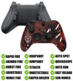 Demon Glow Modded Reflex Button Rapid Fire Modded Controller for Xbox Series X S