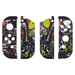 Soft Touch Scary Party Front + Back Shells for Nintendo Switch Joycon & OLED