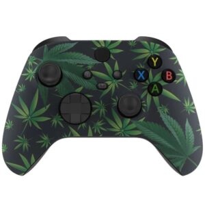 Custom Soft Touch Weed Leaf Wireless Controller Compatible with Xbox Series X S