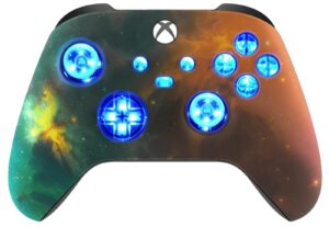 Gold Nebula Silent Modz LED Controller Trigger Stop Grips for Xbox Series XS One