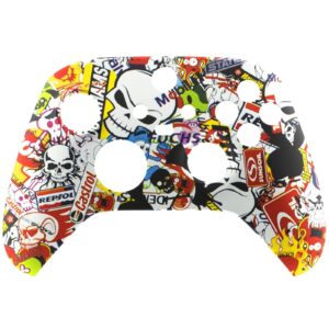 Soft Touch Sticker Bomb Faceplate Shell Case For Xbox Series X/S Controller