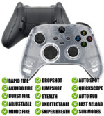 Clear Modded Reflex Buttons Rapid Fire Modded Controller for Xbox Series X S