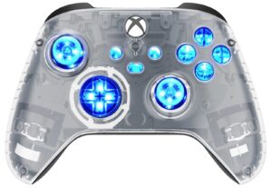 Clear Silent Modz LED Controller Trigger Stop Pro Grips for Xbox Series XS One