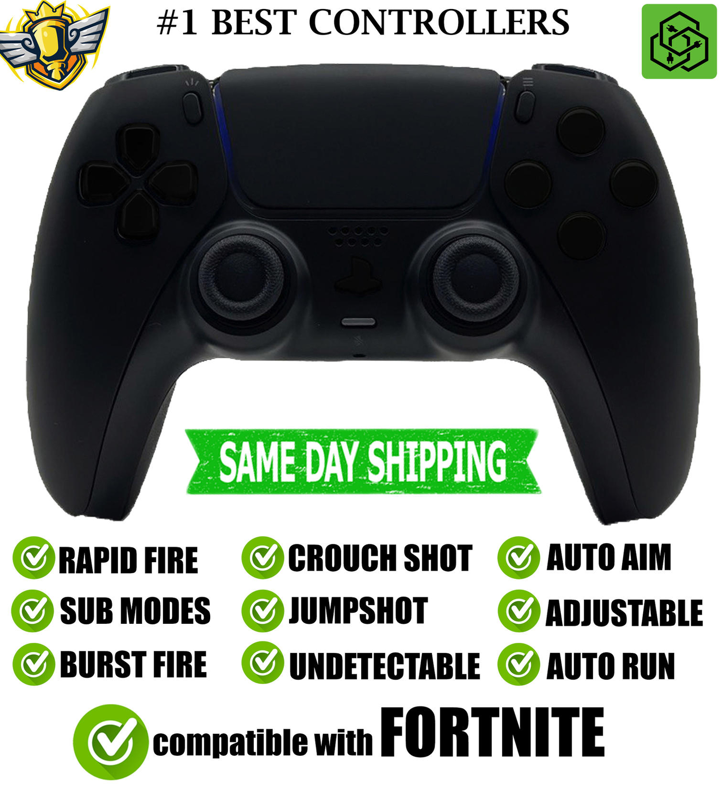 Best Modded Controller for Fortnite Silent Modz Rapid Fire compatible with PS5