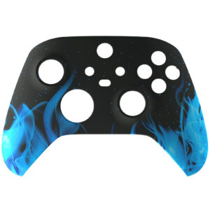 Blue Flames Soft Touch Faceplate Shell Case For Xbox Series X/S Controller
