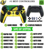 Gold Ragnarök Pro V4 Modded+4 Paddles Silent Modz Wireless Controller for PS5
