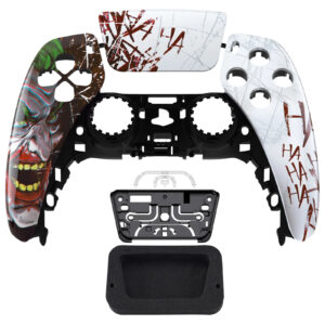 Glossy Clown HAHAHA Faceplate Front Shell Case compatible with PS5 Controller