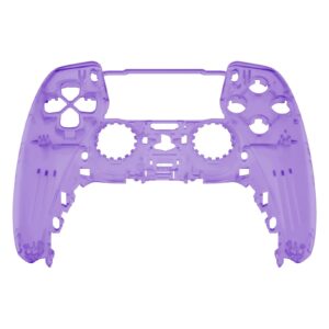 Candy Clear Purple Faceplate Shell Case for PlayStation 5 for PS5 Controller