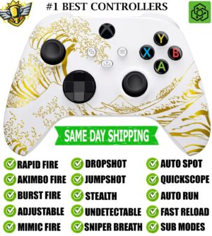 Gold Wave Soft Silent Modz Rapid Fire Modded Controller for Xbox Series X/S One