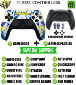 Street Graffiti Pro V4 Modded+4 Paddles Silent Modz Wireless Controller for PS5