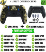 Eye of the God Pro V4 Modded + 4 Paddles Silent Modz Wireless Controller for PS5
