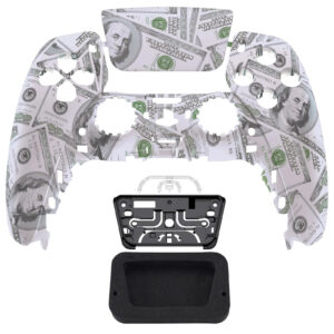 Soft Touch Big Money Faceplate Front Shell Case compatible with PS5 Controller
