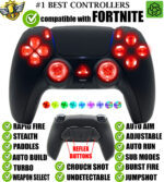 LED Pro Modded Controller for Fortnite Silent Modz Rapid Fire Paddles for PS5