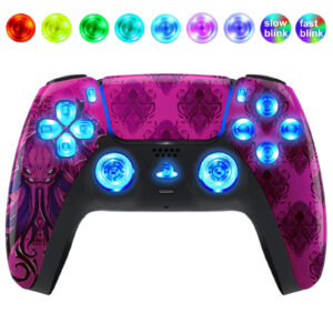 Cthulhu Octa Silent Modz LED Light Up Buttons Wireless Custom Controller for PS5