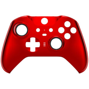 Glossy Chrome Red Front Shell compatible with Xbox Elite Series 2 Controller