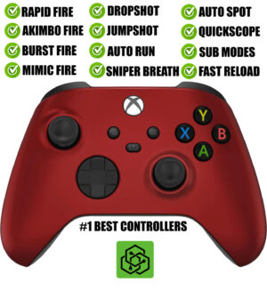 Vampire Red Silent Modz Rapid Fire Modded Controller for Xbox Series X S