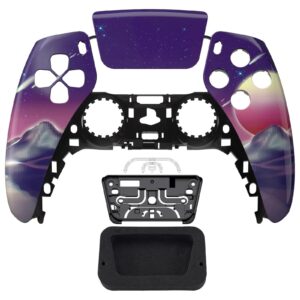 Cyber Moon Glossy Front Shell Faceplate Case for PS5 PlayStation 5 Controller