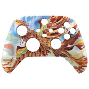 Fire Phoenix Soft Touch Faceplate Shell Case For Xbox Series X/S Controller