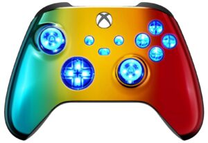 Multi Color Chrome Silent Modz LED Controller Trigger Stop Grips for Xbox Series