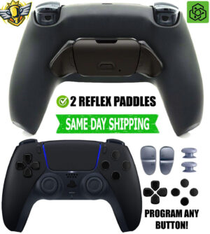 New Black Pro Two Competition Reflex Paddles Silent Modz Controller for PS5 OEM