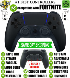 Pro + Click Triggers Modded Controller for Fortnite Silent Modz Paddles for PS5
