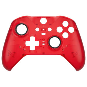 Clear Red Front Shell Faceplate Case Custom for Xbox Elite Series 2 Controller