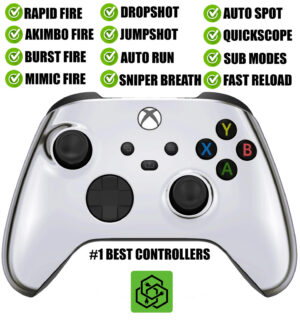 Chrome Silent Modz Rapid Fire Wireless Modded Controller for Xbox One Series X S