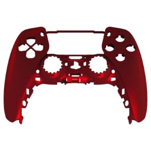 SoftTouch Red Vamp Faceplate Shell Modded Case For PlayStation 5 Controller PS5
