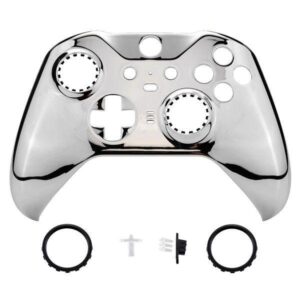 Chrome Silver Shell Faceplate Case Custom for Xbox Elite Series 2 Controller