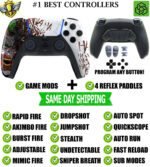 HA HA HA Pro V4 Modded+4 Paddles Silent Modz Wireless Controller for PS5