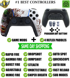 HA HA HA Pro V4 Modded+4 Paddles Silent Modz Wireless Controller for PS5