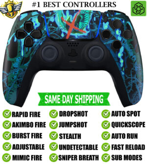 Lost Darkness Silent Modz Rapid Fire Modded Wireless Controller for PS5 & PC